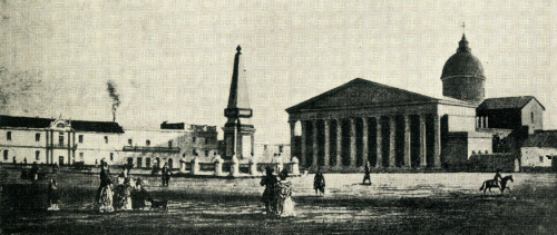La plaza de la Victoria.