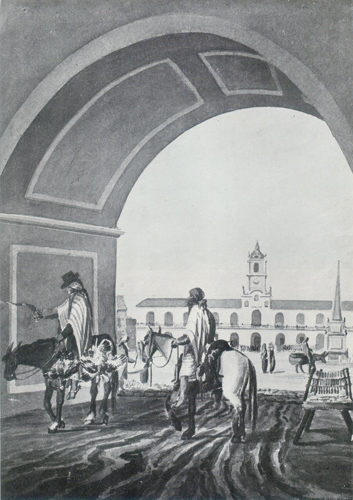 El cabildo desde la Recoba (sic) 1817