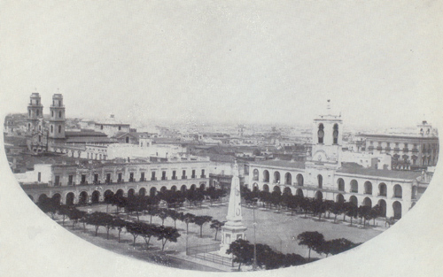 Cabildo y Plaza de la Victoria - 1869
